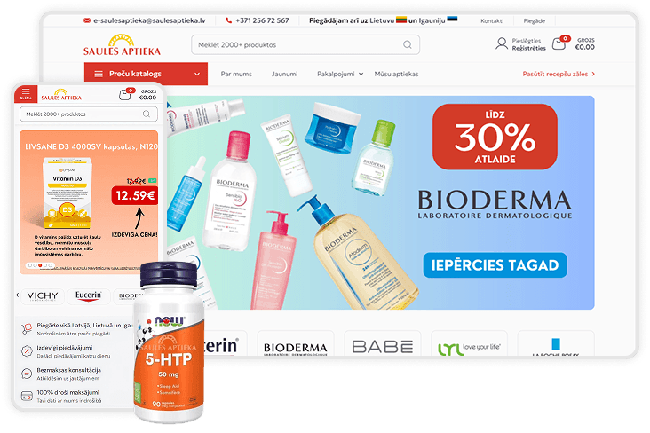 From Outdated to Outstanding: Rebuilding Saules Aptieka for Modern E-commerce