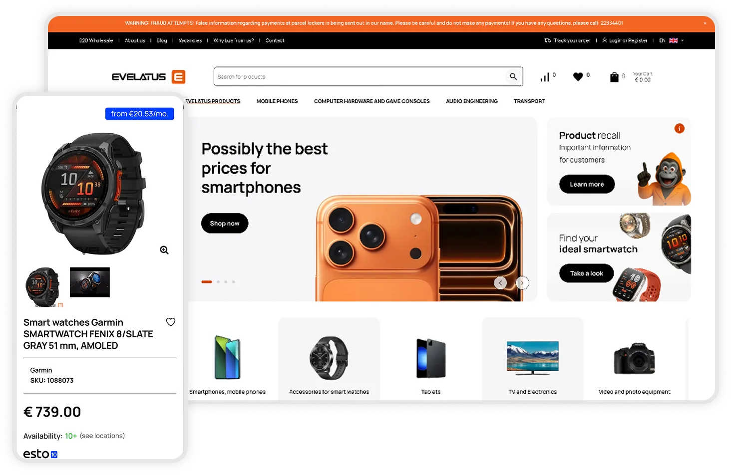 How We Rebuilt Evelatus Into a Baltic E-Commerce Platform for 860,000 Products